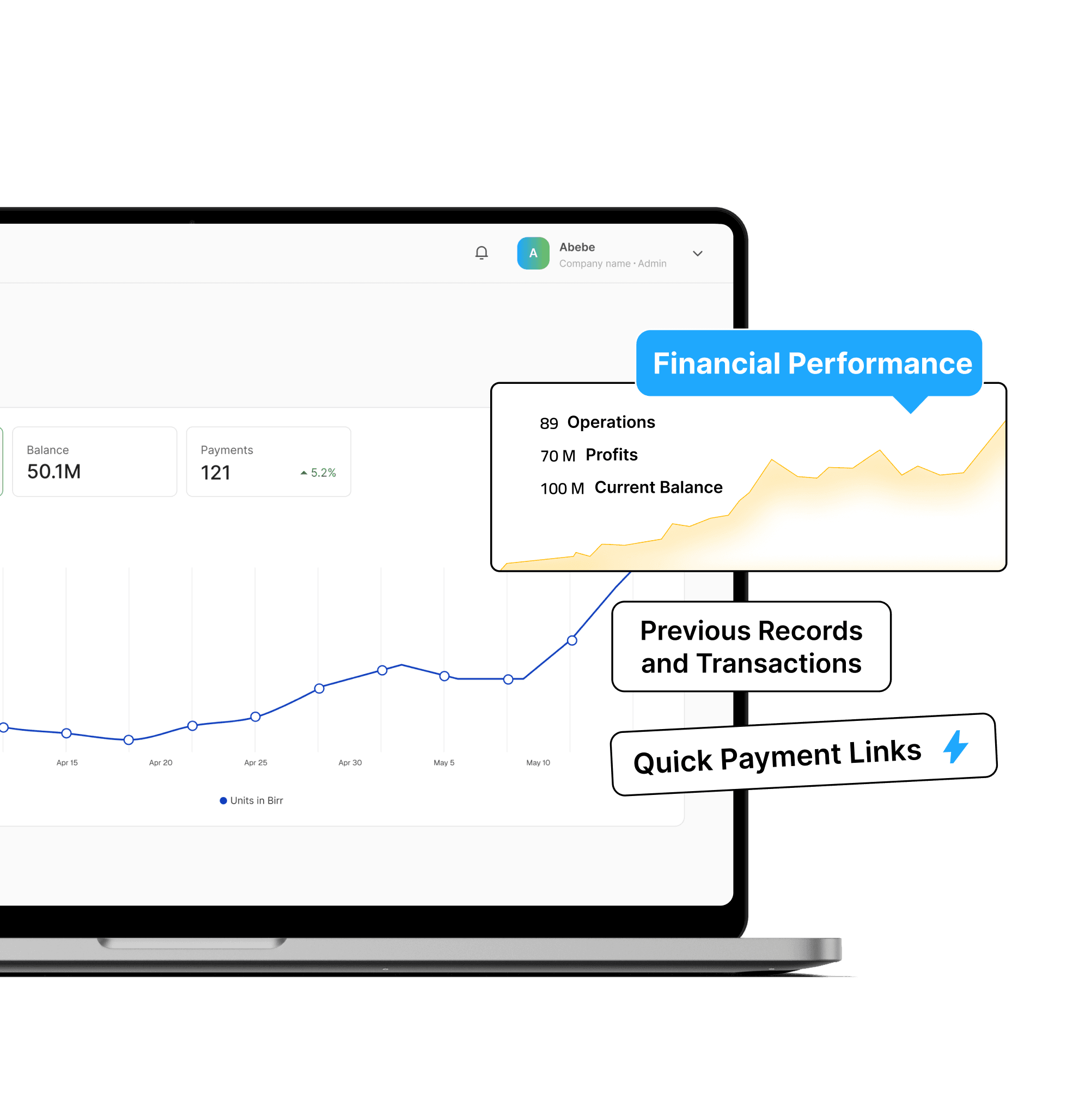 Sikina Pay dashboard showing payment analytics and controls